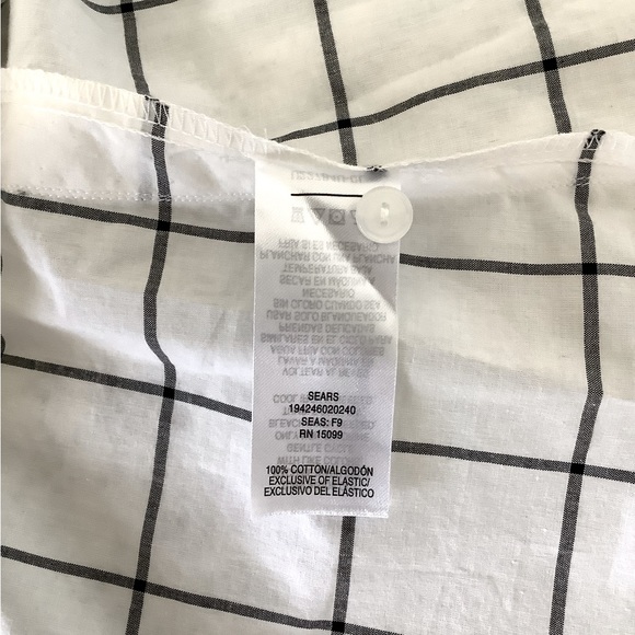 WOMEN'S BLOUSE - ROEBUCK & CO.- WHITE BLACK - SIZE XL - Picture 4 of 5